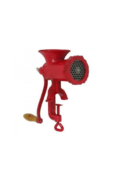Campion Meat Grinder No. 10, Red, Cast Iron