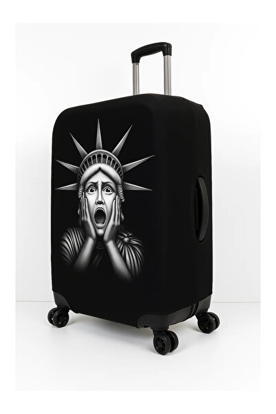 Trink Çanta غطاء حقيبة من القماش وغطاء للحقائب (تمثال الحرية الشهير) مقاس كابينة