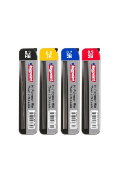 Bigpoint Kalem Ucu, 0.3 mm, HB, 75 mm, 24'lü Min 1 Tüp