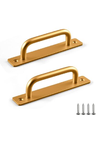 OEM sliding door handle - 2-piece - , aluminum door handle, cabinet handle (gold)