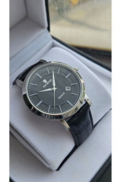 Raymond Rym-4735 Quartz Classic Men's Watch - 2 Years Warranty Silver-Black