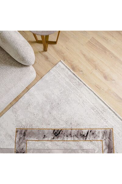 Danube Home Galeria Lux Modern Rug Area Rug Floor Covering 200x300cm-Grey Whi...