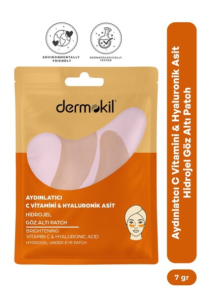 Dermokil Aydınlatıcı C Vitamini & Hayluronik Asit Hidrojel Patch Göz Altı Maskesi