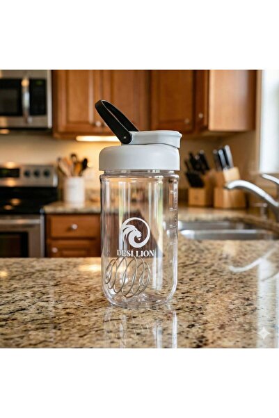 DESI LION Protein Shaker Bottle 750ml – Strong Tritan, BPA-Free, Leak-Proof, Easy to Clean with Mixing Ball