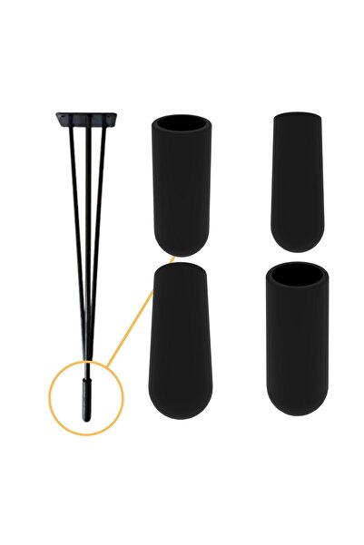 Adem Koç أغطية أرجل للكراسي والطاولات 10 مم (24 قطعة)