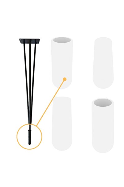 Adem Koç أغطية أرجل للكراسي والطاولات 10 مم (24 قطعة)