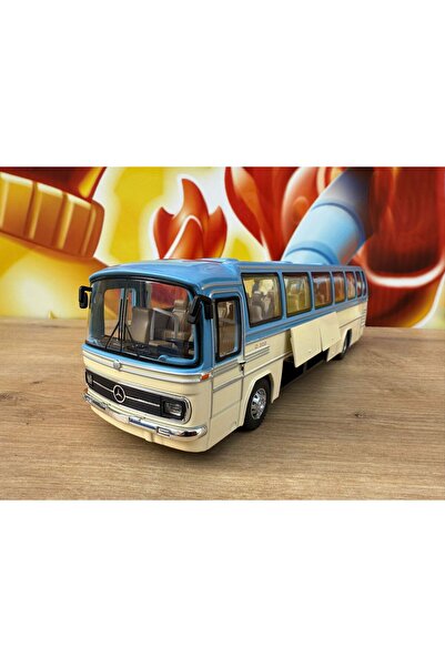 scntoys حافلة مرسيدس بنز معدنية مصبوبة بطول 25 سم مع صوت وإضاءة، حافلة مرسيدس تراثية للرحلات بين المدن