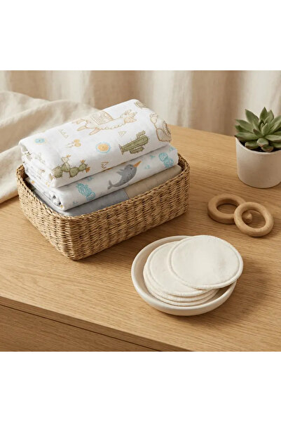 tinylamb Göğüs Pedi & Ağız Bezi Seti (4'er Adet)