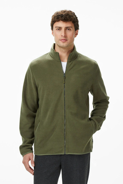 Nautica Men's Green Regular Fit Sweatshirt
