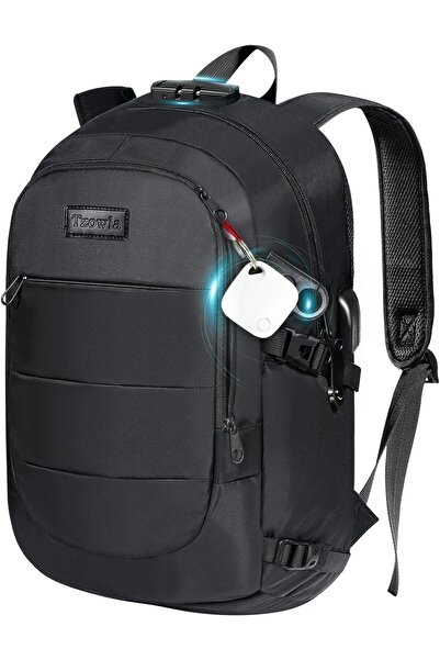 Tzowla Anti-Theft Laptop Backpack Waterproof with USB Charging Port & Lock for 15.6–17.3"