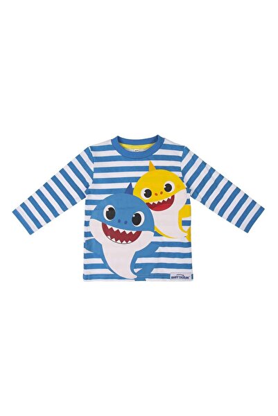 Baby Sharks Club Tricou cu mânecă lungă din bumbac cu dungi pentru bebeluși, ...