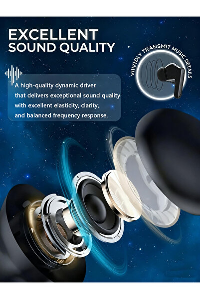 Generic Smart Bluetooth Earbuds: Touchscreen Control, ANC & On-the-Go Language Translation