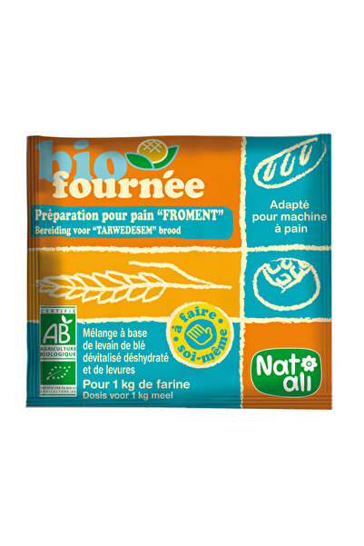 Natali Mix din grau si drojdii pentru paine, bio, 35g, Nat-ali