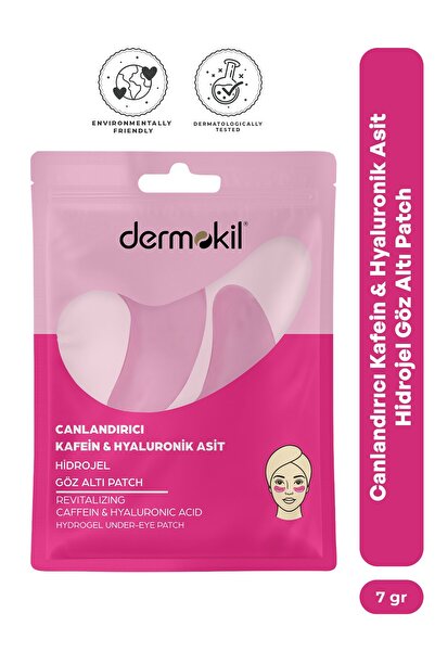 Dermokil Canlandırıcı Kafein & Hyaluronik Asit Hidrojel Patch Göz Altı Maskesi