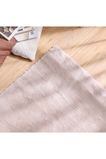 Danube Home Plain Plush Solid Soft Fur Rug Area Rug Floor Covering 120x180cm-Cream 231200400400