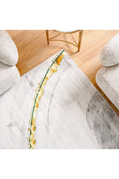 Danube Home سجادة فينيسيا الحديثة المزخرفة بنقش تجريدي، 200×300 سم، باللونين الأخضر والأبيض، 231300472094