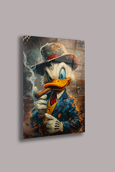 gxe.art Pictură pe sticlă Steampunk Duck personaj