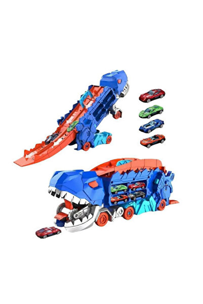 IQ Toys 3-in-1 Transformable Dinosaur Truck, 2 Cars Included, 43.2 x 14.3 x 17.5 cm