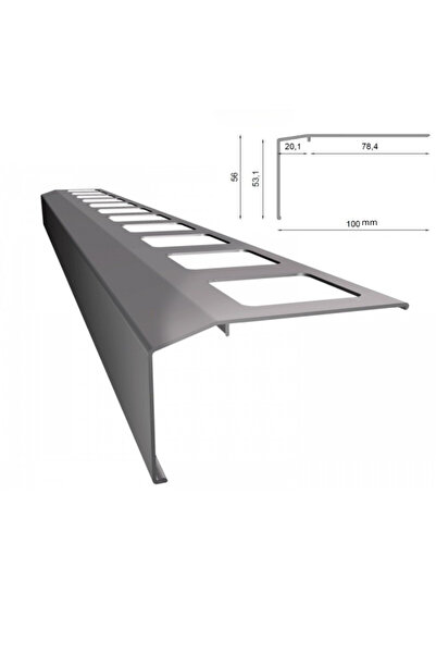 Renoplast PROFIL DE COLȚ PENTRU TERASĂ ȘI BALCON K301 Gri RAL 7037