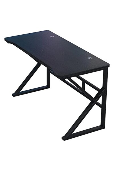 Optim Solution Gaming Desk for Computer, Cable Holes, Stable Frame, 120 x 60 cm, Black