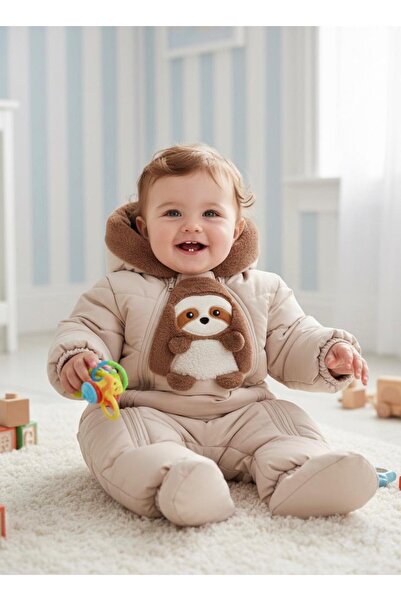 MDM MİDİMOD GOLD ERKEK BEBEK KAPÜŞON DETAYLI İÇ KIŞMI POLARLI KOZMONOT - ASTR...