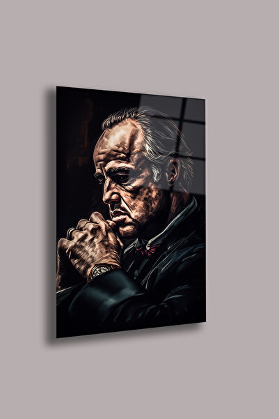 gxe.art Pictură pe sticlă portret THE GODFATHER 2