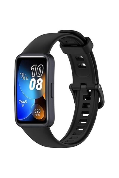 Sarphia Store Curea din silicon compatibilă pentru Huawei Band 8 și Huawei Band 9 - Neagră