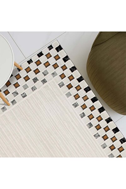 Danube Home Galeria Lux Contemporary Rug Area Rug Floor Covering 160x230cm-White Black Gold 231200400461