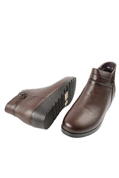 FORMAZIONE Casual boots, women, FORMAZIONE, 3628 brown, leather, with platform 40