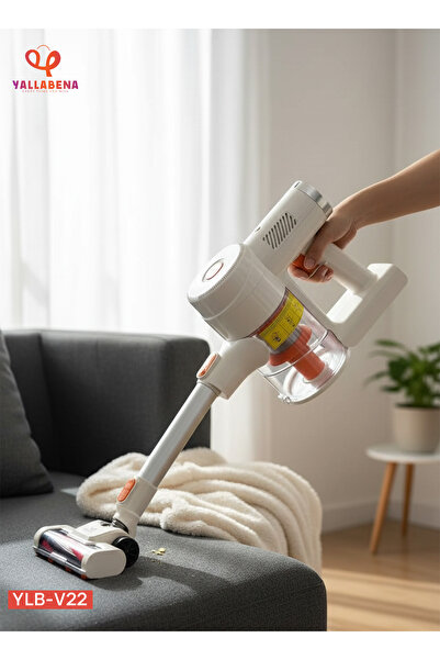 Yallabena مكنسة كهربائية عالية الطاقة V22 - لاسلكية/سلكية | قوة شفط 40 كيلو ب...