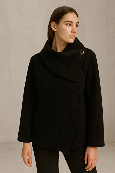 New London KADIN ŞAL YAKA KEÇE KABAN