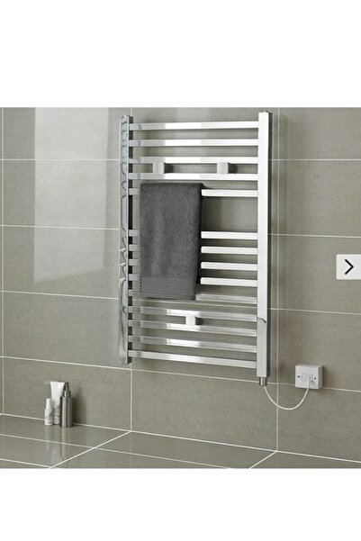 WEBER 500X800 TERMOSTATLI ELEKTRİKLİ KROM KARE DİZAYN İNGİLİZ MODEL HAVLUPAN RADYATOR ISITICI