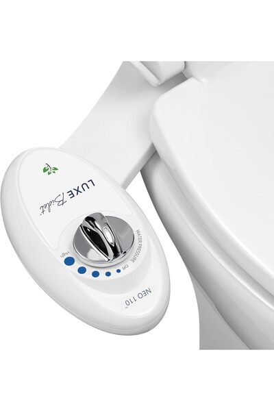 Luxe Bidet NEO 110 - Fresh Water Non-Electric Toilet Attachment (White)