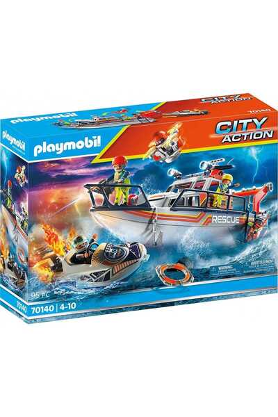 Playmobil – Rescue Boat with Crew – 70140