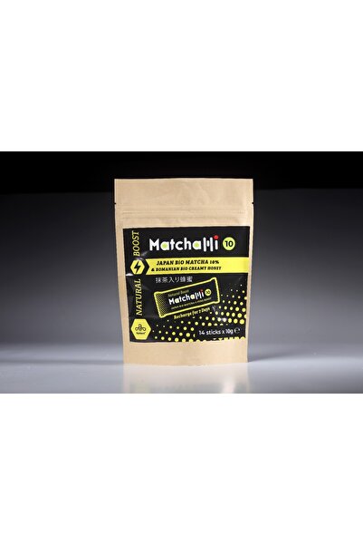 Apidava MatchaMi - plicuri miere cu matcha 10g x 14 buc