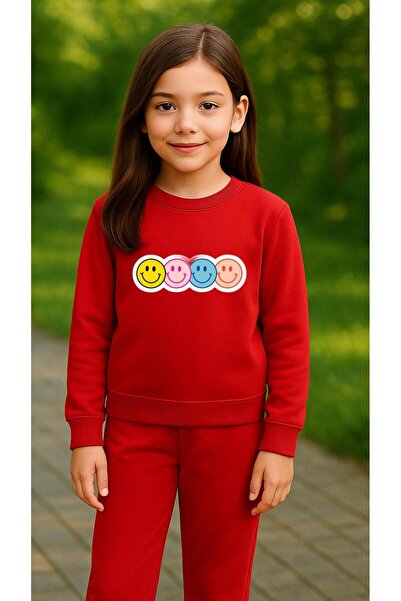 playwear Παιδικό Φούτερ EMOCİ με στάμπα για κορίτσια και αγόρια, με λαιμόκοψη...
