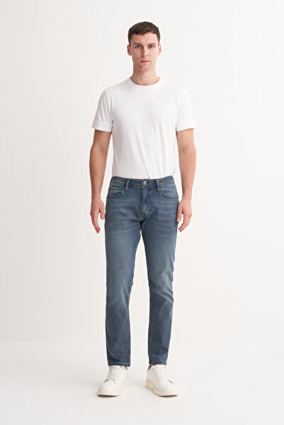 Cazador Terry Normal Bel Slim Fit Boru Paça Jean Pantolon