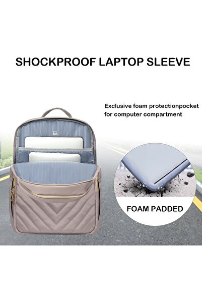 VANKEAN 15.6 Inch Laptop Backpack for Women with USB Port