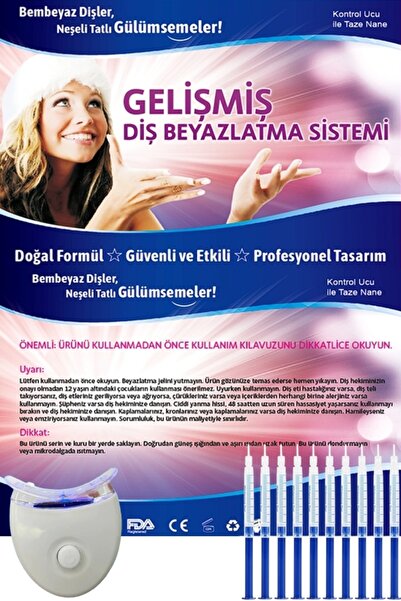 xolo Gelişmiş Diş Beyazlatma Seti 10 Şırıngalı 30ML Full Set FDA Onaylı Türkç...