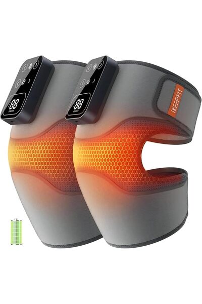 Relax Smart جهاز تدليك الركبة اللاسلكي المدفأ IKEEPFIT MAXwarm 4.0 - 5 مستويا...