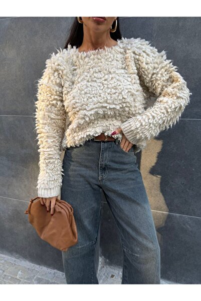 Cistern İstanbul Women's Plush Tassel Sweater