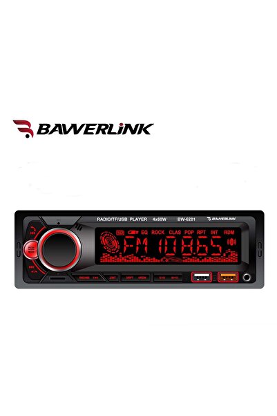 Bawerlink BW6201 Bluetooth Oto Teyp | Çift USB Girişli | 4x60W Amfi Çıkışlı |...