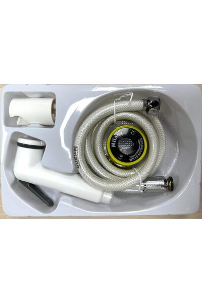 Generic Milano Deluxe Plus Shattaf Set - Handheld Bidet Sprayer Kit, White