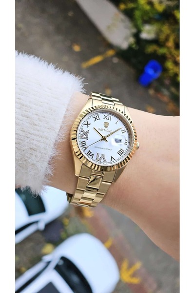 Raymond Rym-611821L Women's Wristwatch Gold-White