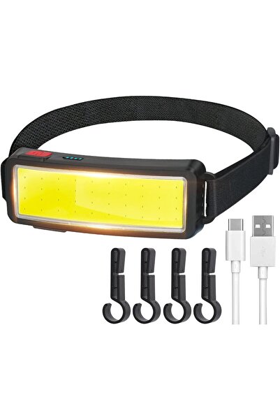 OEM LED Headlamp - 2000 Lumen, Rechargeable, USB Charging; Waterproof, COB