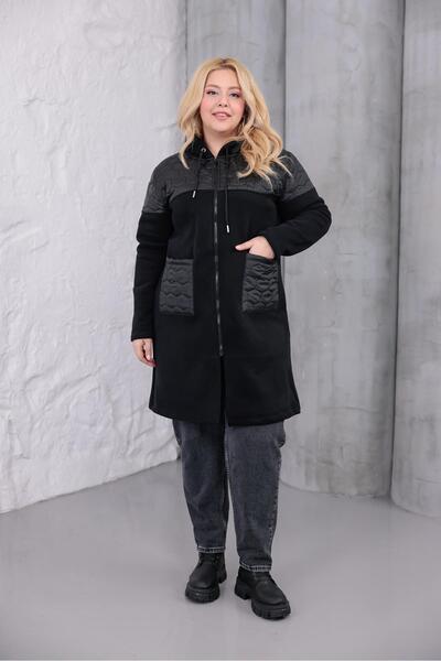 Siyezen Large Size Quilted Monnt with Pockets