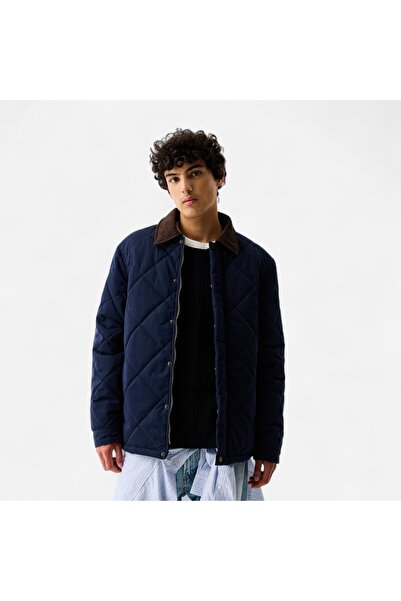 Hunter ARDWELL QUILTED JACKET Erkek Lacivert Mont HARM0003252-NS