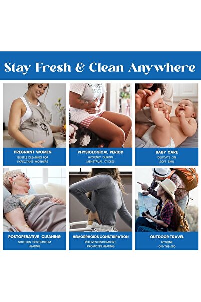 TNTAIAHL Portable Travel Bidet – Rechargeable Handheld Jet Spray (2.3L)