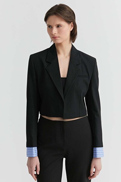 PAULMARK Women's Sleeve Detailed Short Jacket