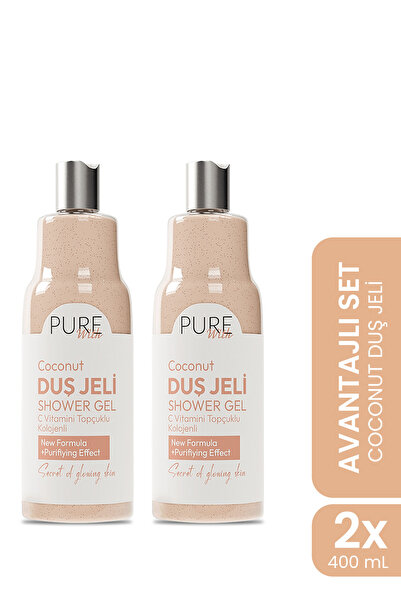 Pure With Vitamin Topçuklu Hindistan Cevizi Özlü Nemlendirici Duş Jeli – 2x40...